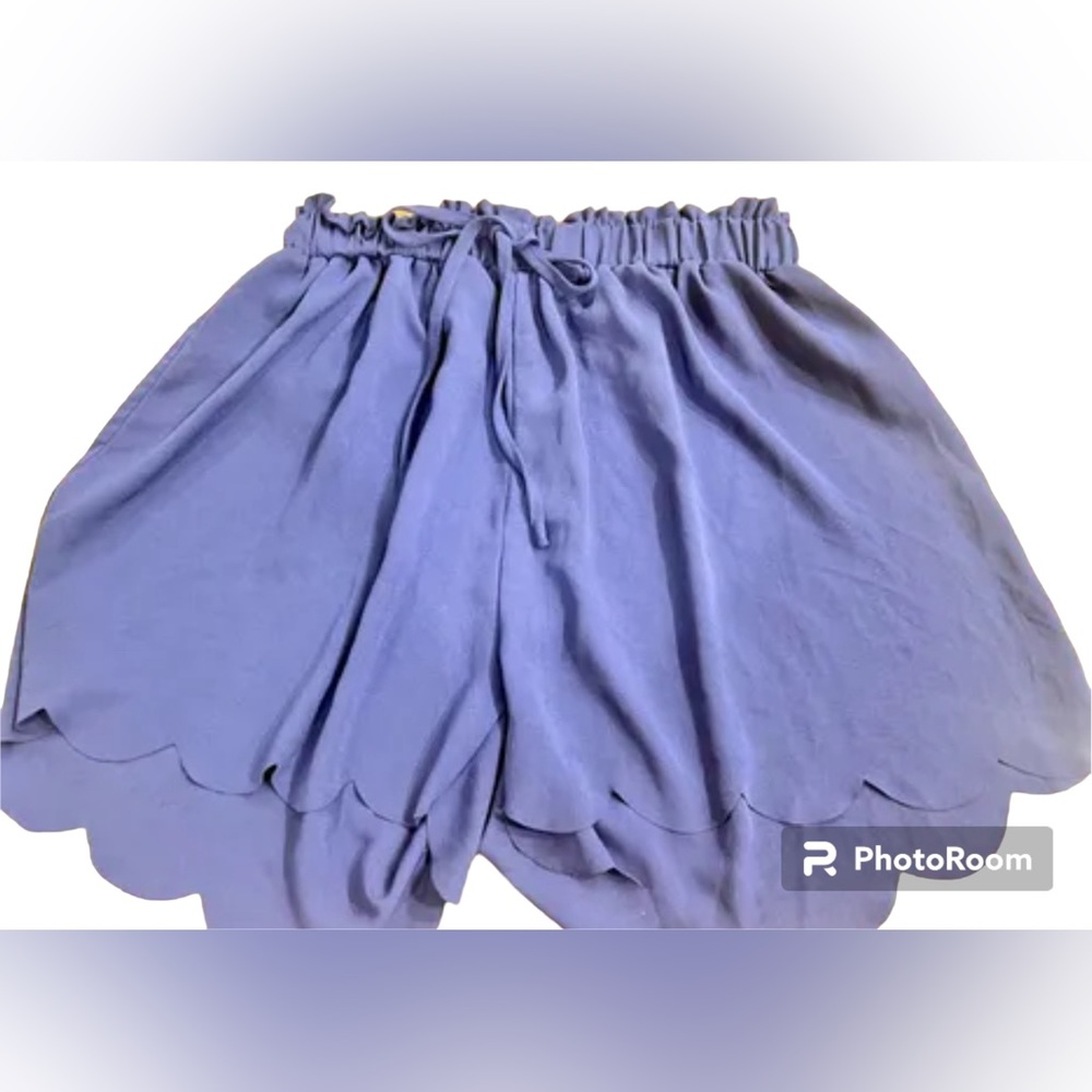 SHEIN Silky Dress Shorts Scallop Edge 1X